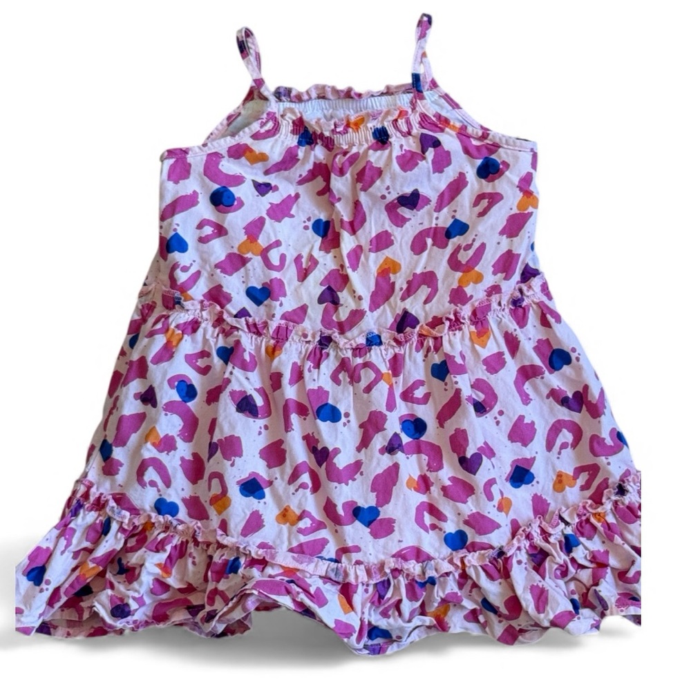 Spotted Zebra animal print girls dress- size 2T